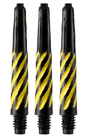 Designa Nylon Spiroline Black - Yellow Shaft 47,5 mm